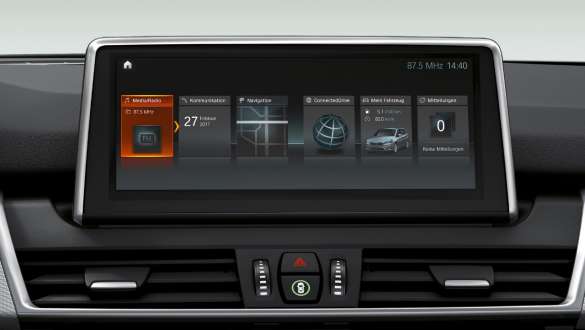 Opcija Touch Interface Control Display BMW-a serije 2 Gran Tourer Unutrašnjost s opcijom Touch Interface Control Display BMW-a serije 2 Gran Tourer F46 2018