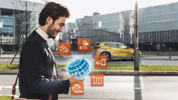 BMW serije 3 limuzina, ConnectedPackage Professional. Detaljan prednji prikaz zaslona kokpita BMW-a serije 3 limuzina s opcijom ConnectedPackage Professional.