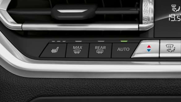 BMW serije 3 limuzina, Automate My Habits. Detaljan prednji prikaz zaslona kokpita BMW-a serije 3 limuzina s opcijom Automate My Habits.