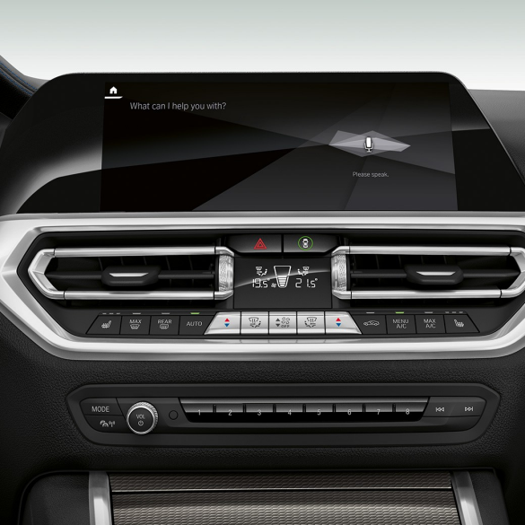 BMW serije 3 Limuzina, IPA. Detaljan prikaz zaslona kokpita s IPA-om BMW-a serije 3 Limuzina.