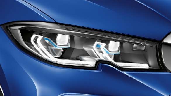 BMW serije 3 Limuzina (G20), BMW Laserlight. BMW serije 3 Limuzina (G20), BMW Laserlight. Bočni krupni plan prednjeg svjetla s BMW Laserlight.