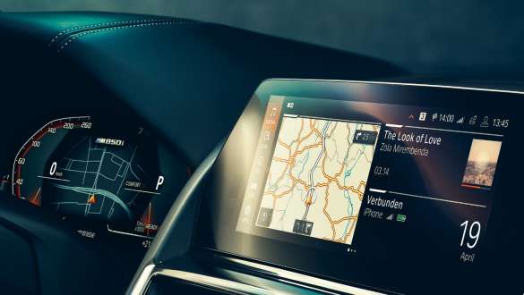 BMW Operating System 7.0. BMW serije 8 Coupé, kokpit, BMW Operating System 7.0.