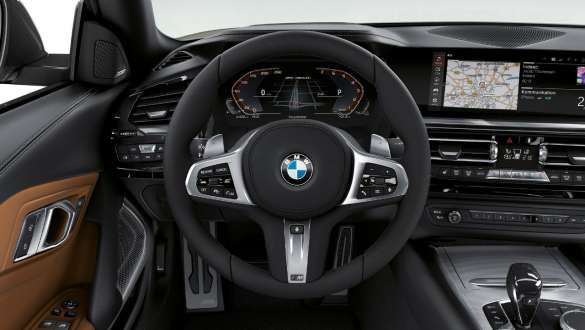 M kožni upravljač BMW-a Z4 M40i G29 Kokpit s M kožnim upravljačem BMW-a Z4 M40i G29 2019