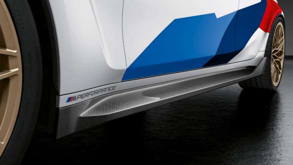 M Performance umetak bočnih pragova, karbonska vlakna BMW M3 Limuzina G80 2020 BMW M3 Limuzina G80 2020 M Performance umetak bočni pragovi, karbonska vlakna krupni plan