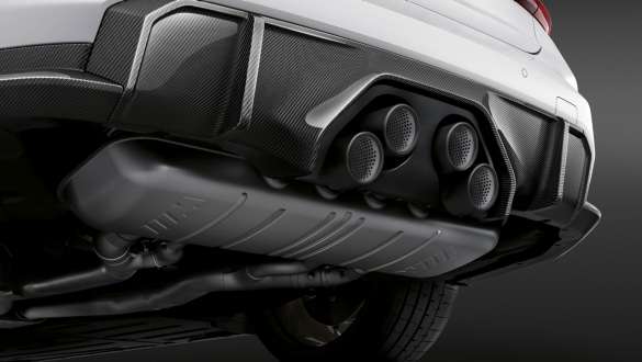M Performance prigušivač zvuka, titan BMW M3 Limuzina G80 2020 BMW M3 Limuzina G80 2020 M Performance prigušivač zvuka, titan krupni plan