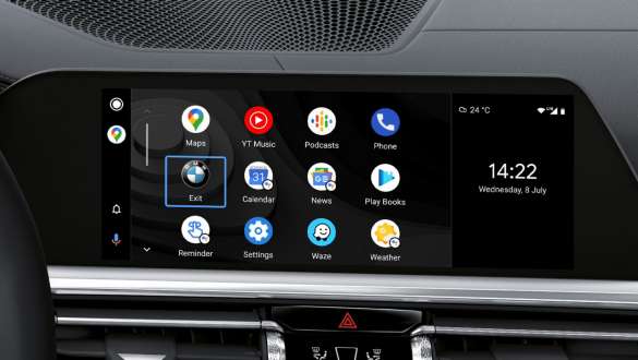 Integracija pametnog telefona BMW serije 3 Limuzina M Automobili BMW serije 3 Limuzina M Automobili G80 G20 integracija pametnog telefona kontrolni zaslon unutrašnjost