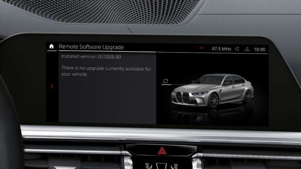 Remote Software Upgrade BMW serije 3 Limuzina M Automobili G80 G20 BMW serije 3 Limuzina M Automobili G80 G20 Remote Software Upgrade kontrolni zaslon unutrašnjost