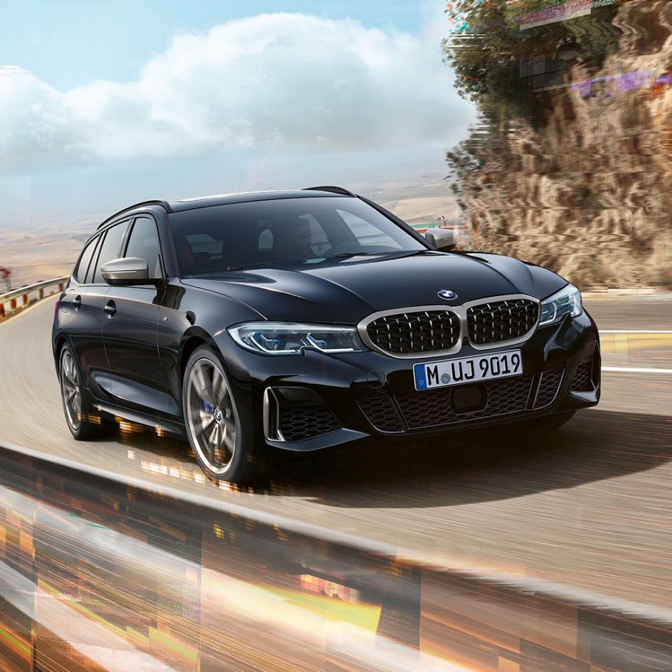 Dizajn rešetke maske i otvora za zrak prednjeg kraja BMW M340i xDrive Touring, dizajn rešetke maske i otvora za zrak prednjeg kraja