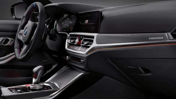 M Performance unutrašnje letvice karbonska vlakna BMW M4 Coupé G82 2020 BMW M4 Coupé G82 2020 M Performance unutrašnje letvice karbonska vlakna unutrašnjost krupni plan