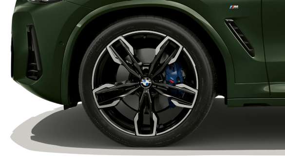 21'' M lakometalni kotači Double-spoke stil 718 M BMW X3 M40i M40d G01 LCI Facelift 2021 BMW X3 M40i M40d G01 LCI Facelift 2021 Malachite Green metalik 21'' M lakometalni kotači Double-spoke stil 718 M
