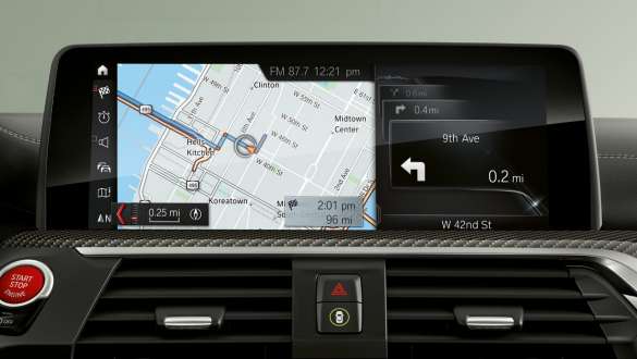 BMW X4 M automobili, Navigacijski sustav Professional. BMW X4 M automobili, Control Display, Navigacijski sustav Professional.