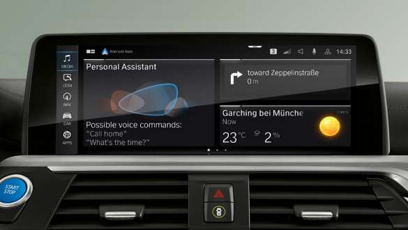 BMW Intelligent Personal Assistant BMW iX3 G08 BMW Intelligent Personal Assistant BMW iX3 G08 2020 kontrolni zaslon unutrašnjost