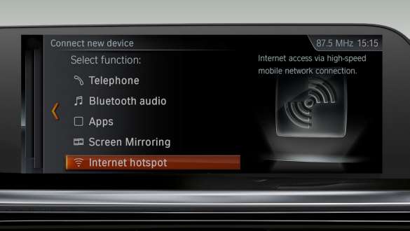 BMW Z4 Roadster WiFi Hotspot Pogled u kokpit BMW-a Z4 Roadster