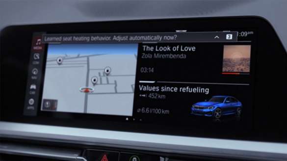 BMW Intelligent Personal Assistant Automate My Habits BMW Intelligent Personal Assistant Automate My Habits ekran na kontrolnom zaslonu