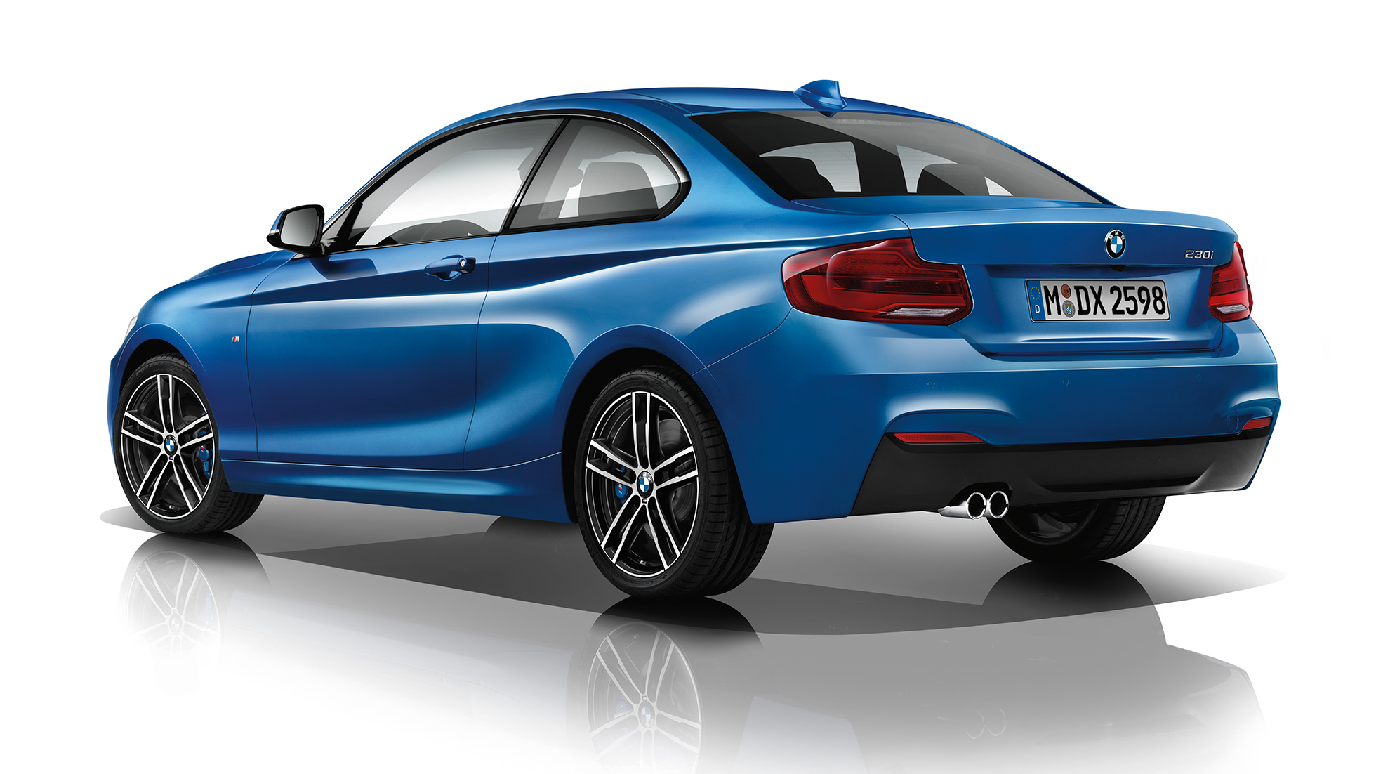 BMW serije 2 Coupé, tročetvrtinski stražnji prikaz Modela M Sport BMW serije 2 Coupé, tročetvrtinski stražnji prikaz Modela M Sport