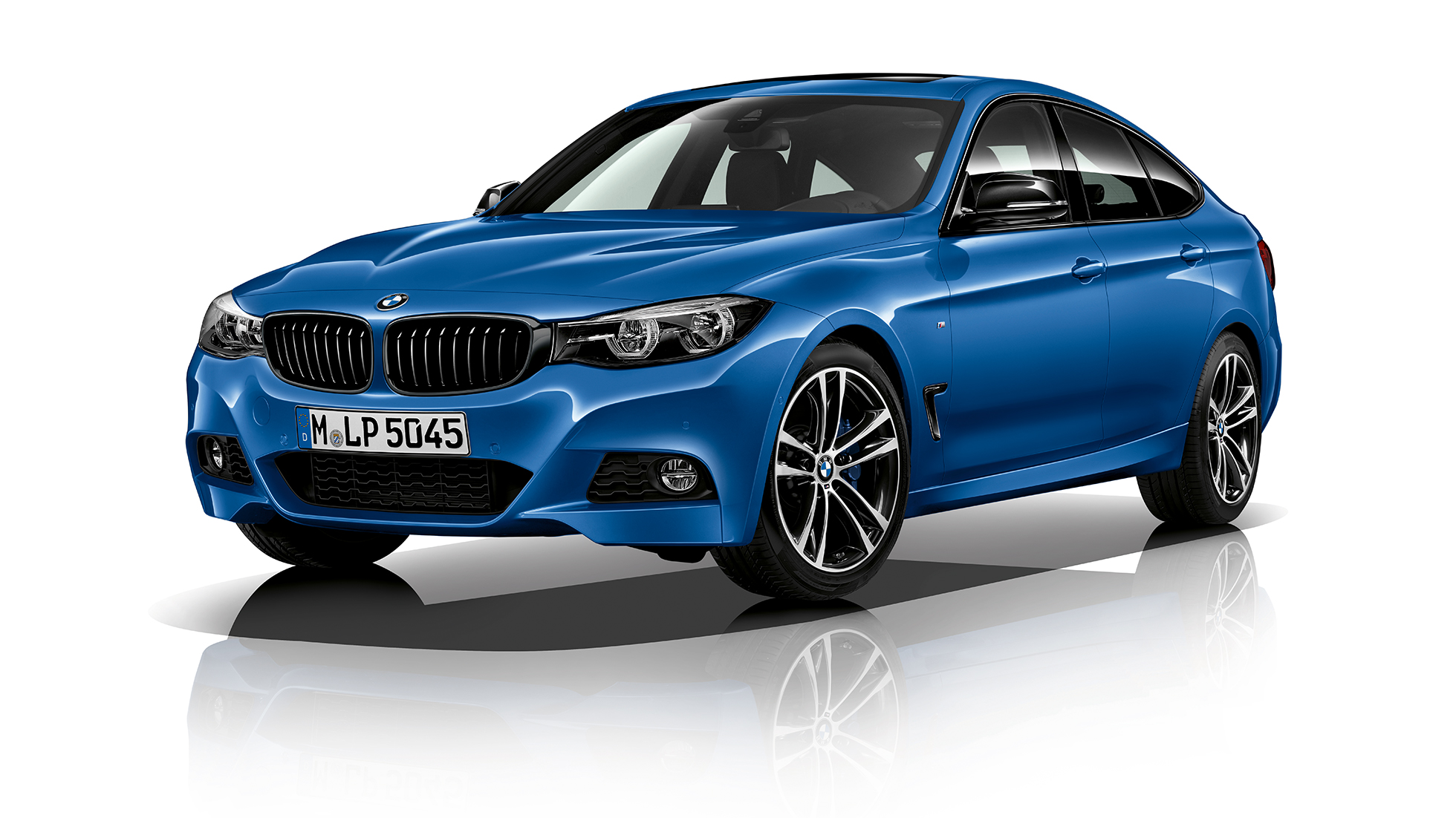 BMW serije 3 Gran Turismo, tročetvrtinski prikaz prednjeg kraja modela M Sport BMW serije 3 Gran Turismo, tročetvrtinski prikaz prednjeg kraja modela M Sport