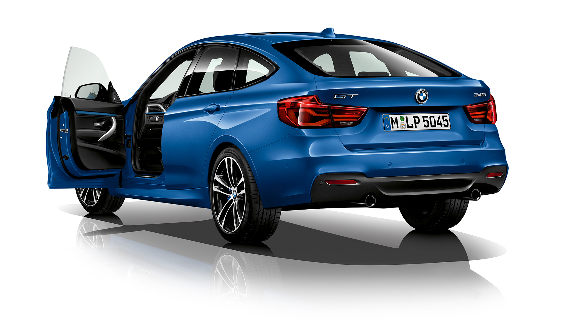 BMW serije 3 Gran Turismo, tročetvrtinski prikaz stražnjeg kraja modela M Sport BMW serije 3 Gran Turismo, tročetvrtinski prikaz stražnjeg kraja modela M Sport
