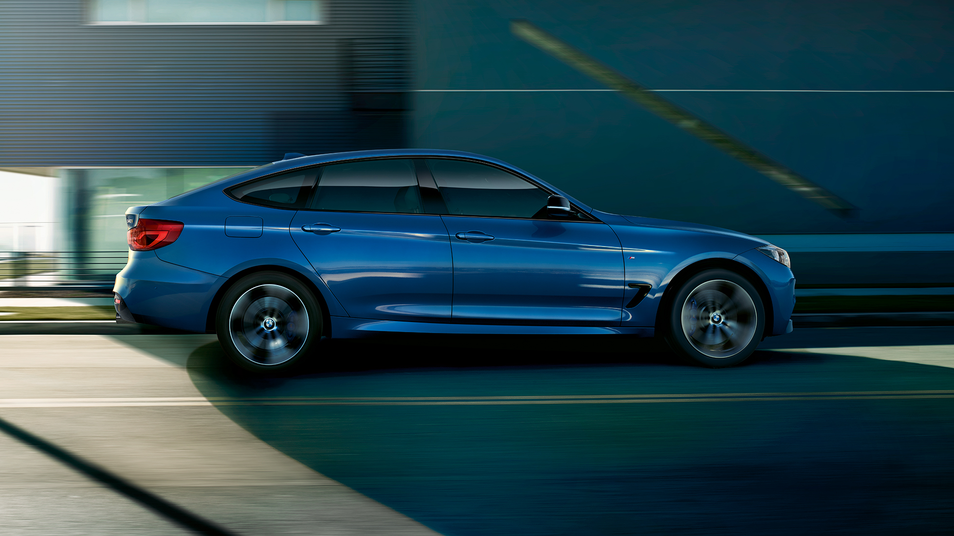 BMW serije 3 Gran Turismo, bočni prikaz BMW serije 3 Gran Turismo, bočni prikaz