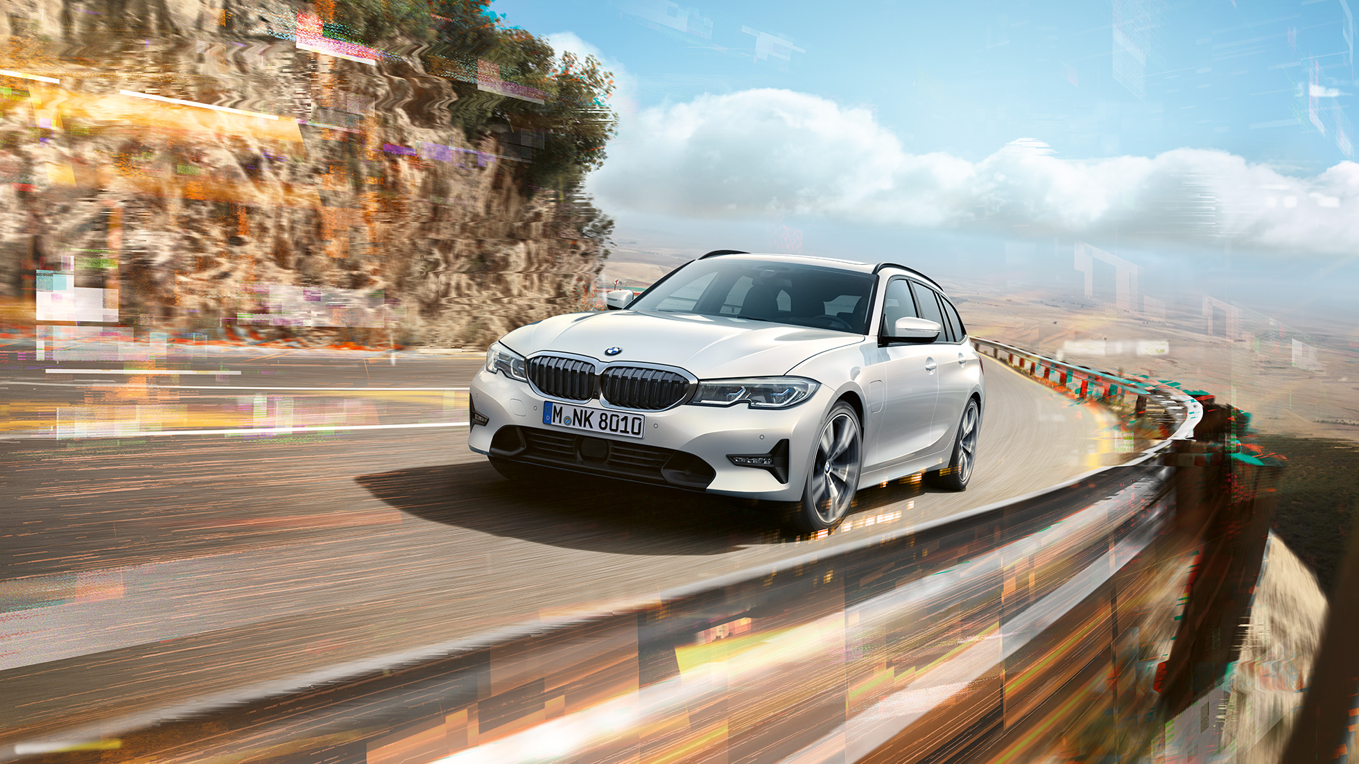 BMW serije 3 Touring, BMW 330e plug-in hibrid BMW serije 3 Touring, BMW 330e plug-in hibrid na mostu