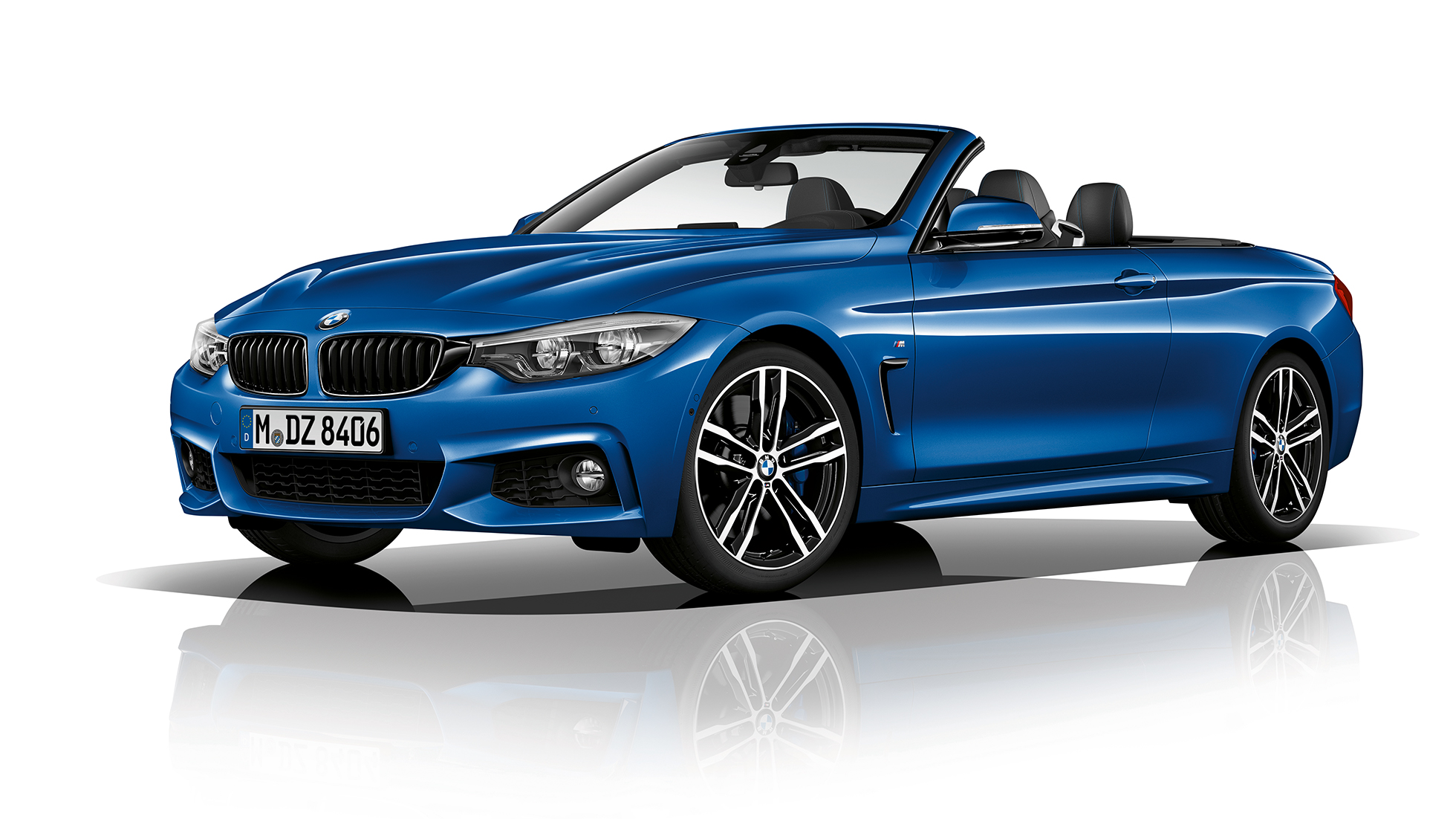 BMW serije 4 Cabrio, tročetvrtinski prikaz prednjeg kraja modela M Sport BMW serije 4 Cabrio, tročetvrtinski prikaz prednjeg kraja modela M Sport