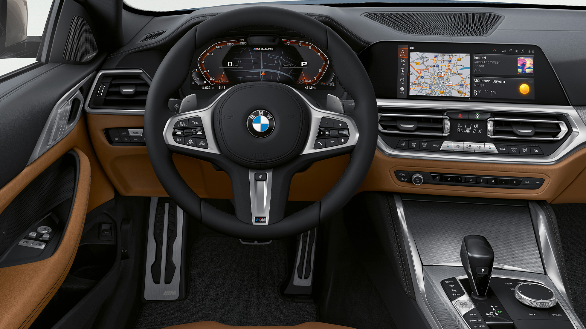 Kokpit BMW serije 4 Coupé G22 2020 BMW serije 4 Coupé G22 2020 unutrašnjost kokpit