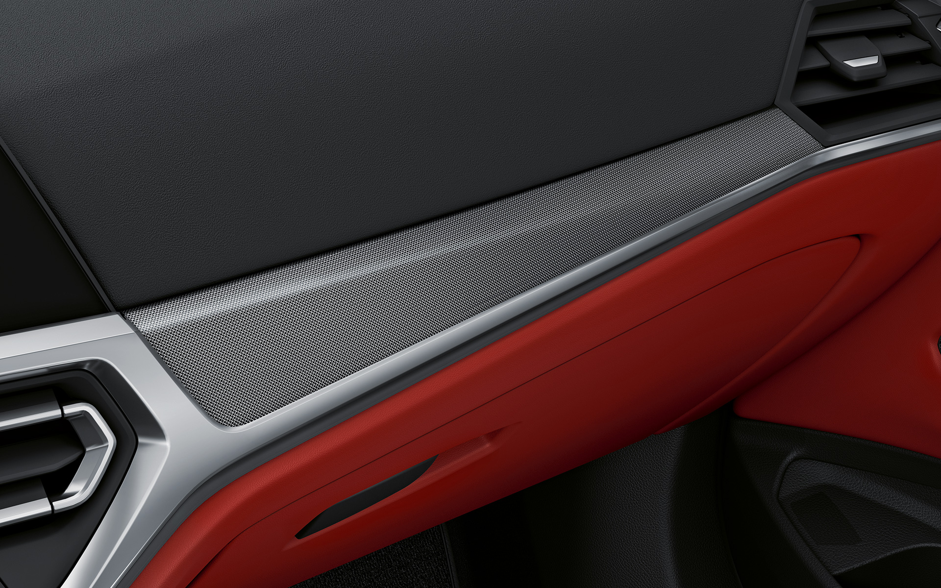 Letvice unutrašnjosti Aluminium fabric visokog sjaja BMW serije 4 Coupé Individual G22 2020 unutrašnjost BMW Individual letvice unutrašnjosti Aluminium fabric visokog sjaja sa detaljima u Pearl Chrome BMW serije 4 Coupé Individual G22 2020 unutrašnjost