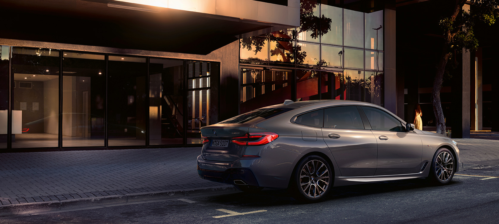 BMW serije 6 Gran Turismo G32 2020 BMW serije 6 Gran Turismo 640i xDrive G32 2020 Bernina Grey bočni stražnji prikaz