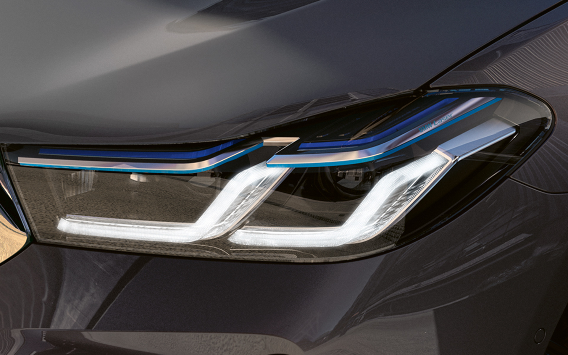 BMW Laserlight BMW serije 6 Gran Turismo G32 2020 BMW Laserlight BMW serije 6 Gran Turismo 640i xDrive G32 2020 Bernina Grey pogled izbliza na prednji dio