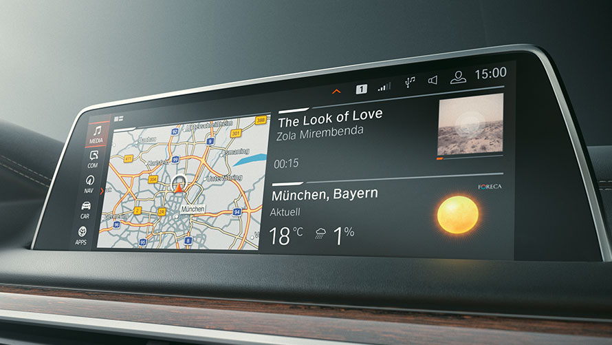 BMW serije 7 limuzina G11 G12 2019 Microsoft Office 365 BMW serije 7 limuzina G11 G12 2019 Control Display Microsoft Office 365