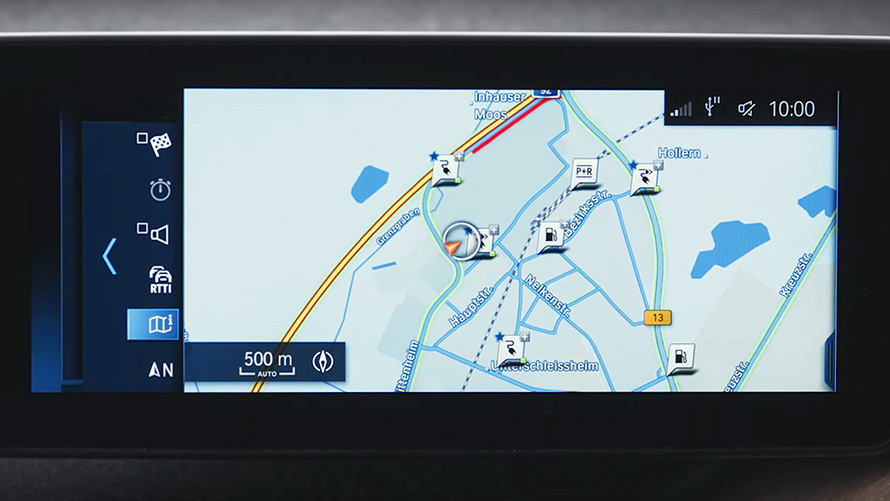 BMW plug-in hybrid navigacijski sustav BMW plug-in hybrid navigacijski sustav pogled izbliza