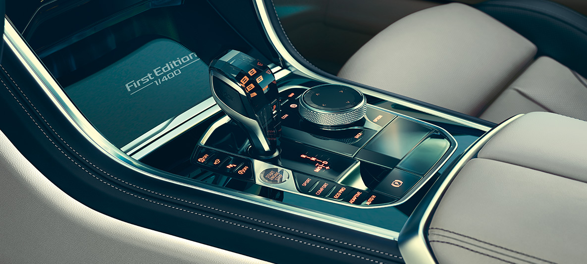 BMW M850i Coupé First Edition, središnja konzola Detaljan prikaz središnje konzole BMW-a M850i Coupé First Edition