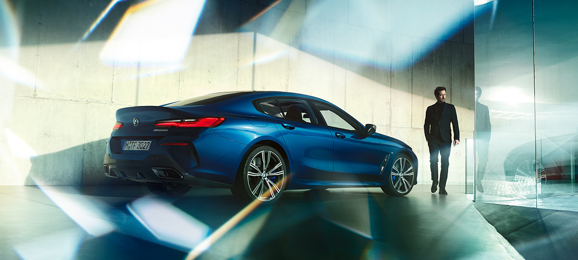 BMW Individual tročetvrtinski prikaz stražnjeg kraja BMW serije 8 Gran Coupé, BMW Individual tročetvrtinski prikaz stražnjeg kraja