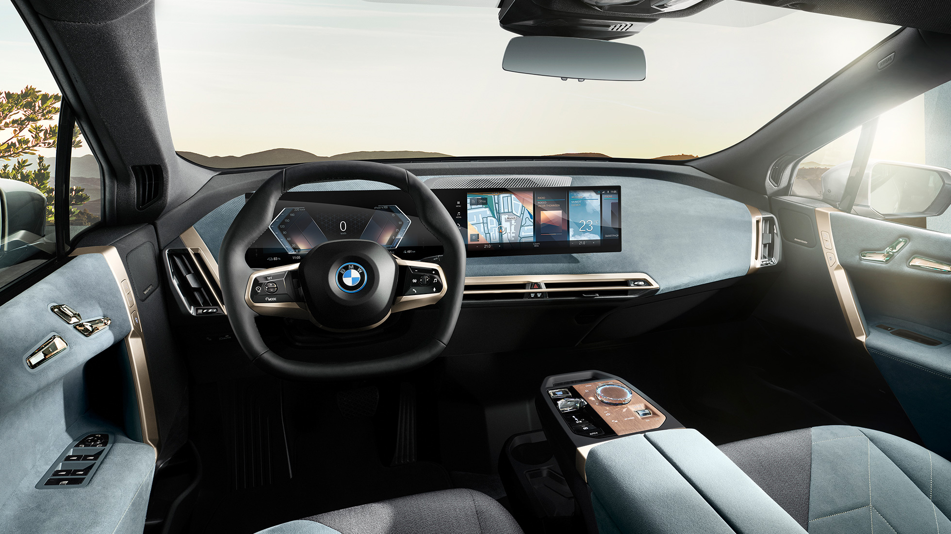 BMW iX i20 kokpit unutrašnjost BMW iX i20 kokpit unutrašnjost