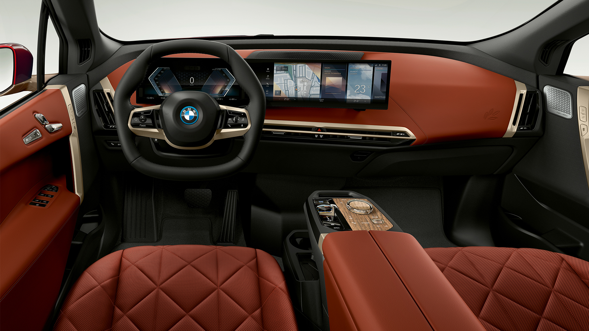 BMW iX kokpit BMW iX i20 kokpit unutrašnjost dizajn Suite Castanea