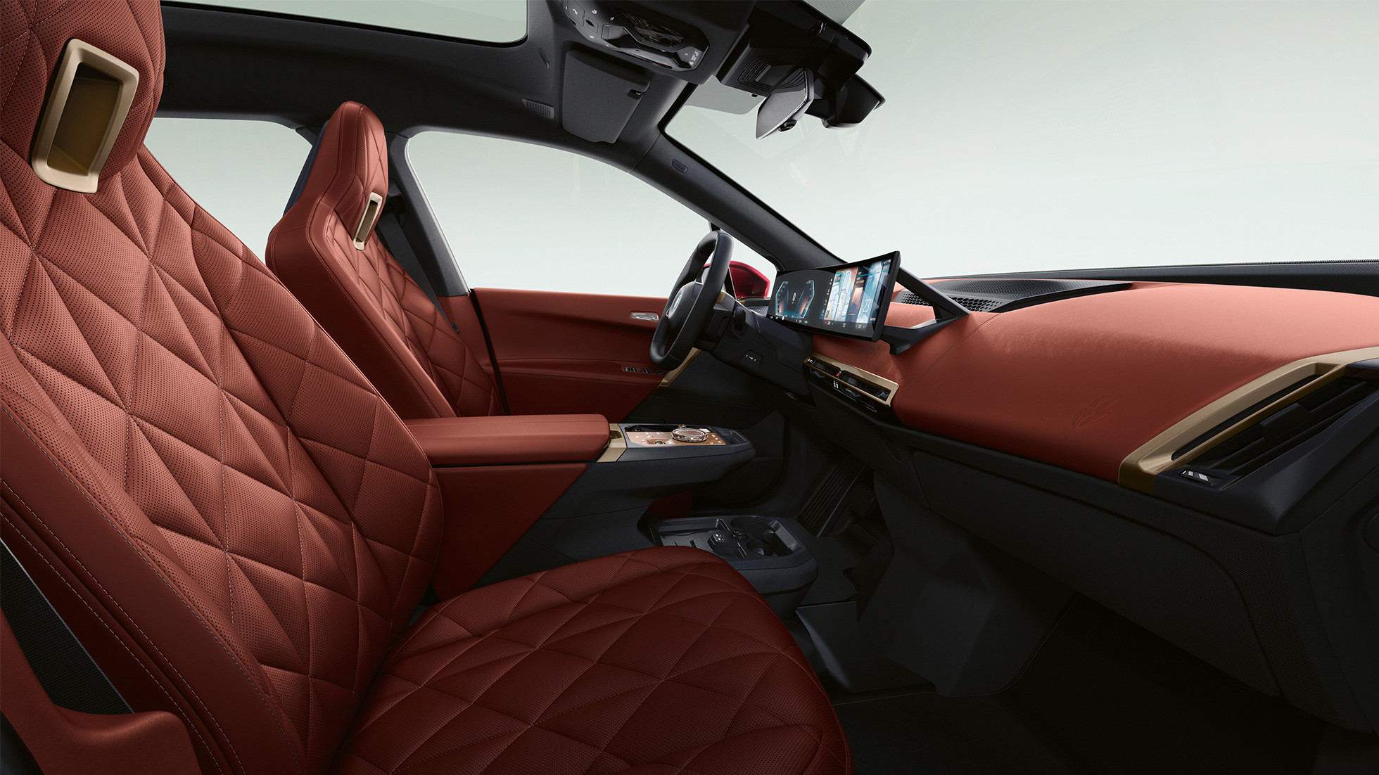 BMW iX dizajn Suite Castanea BMW iX i20 unutrašnjost dizajn Suite Castanea