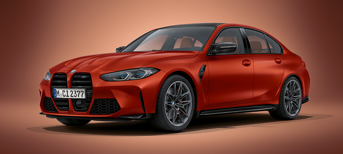 BMW Individual Frozen Black metalik BMW M3 Limuzina G80 2020 BMW M3 Limuzina BMW Individual Frozen Black metalik G80 2020 tročetvrtinski prednji prikaz u mirovanju