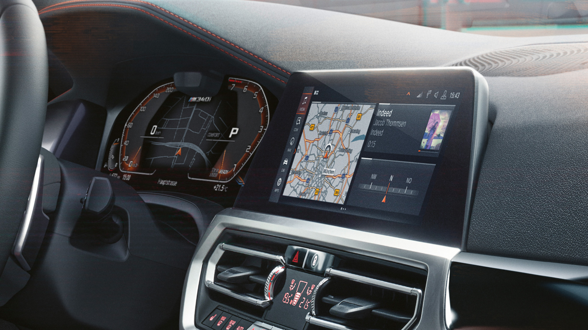Dizajn kokpita BMW M340i xDrive Touring, dizajn kokpita