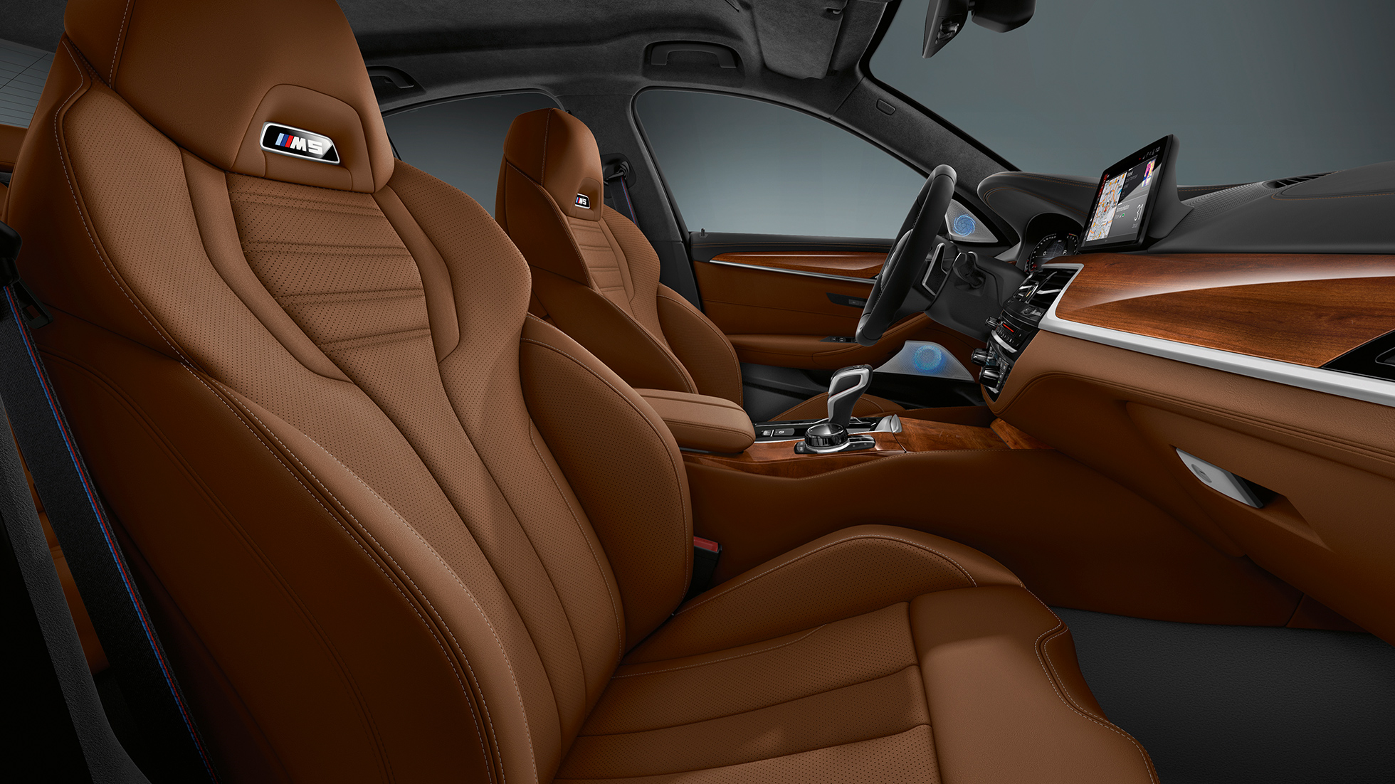 BMW Individual kolekcija. BMW M5 Competition unutrašnjost.