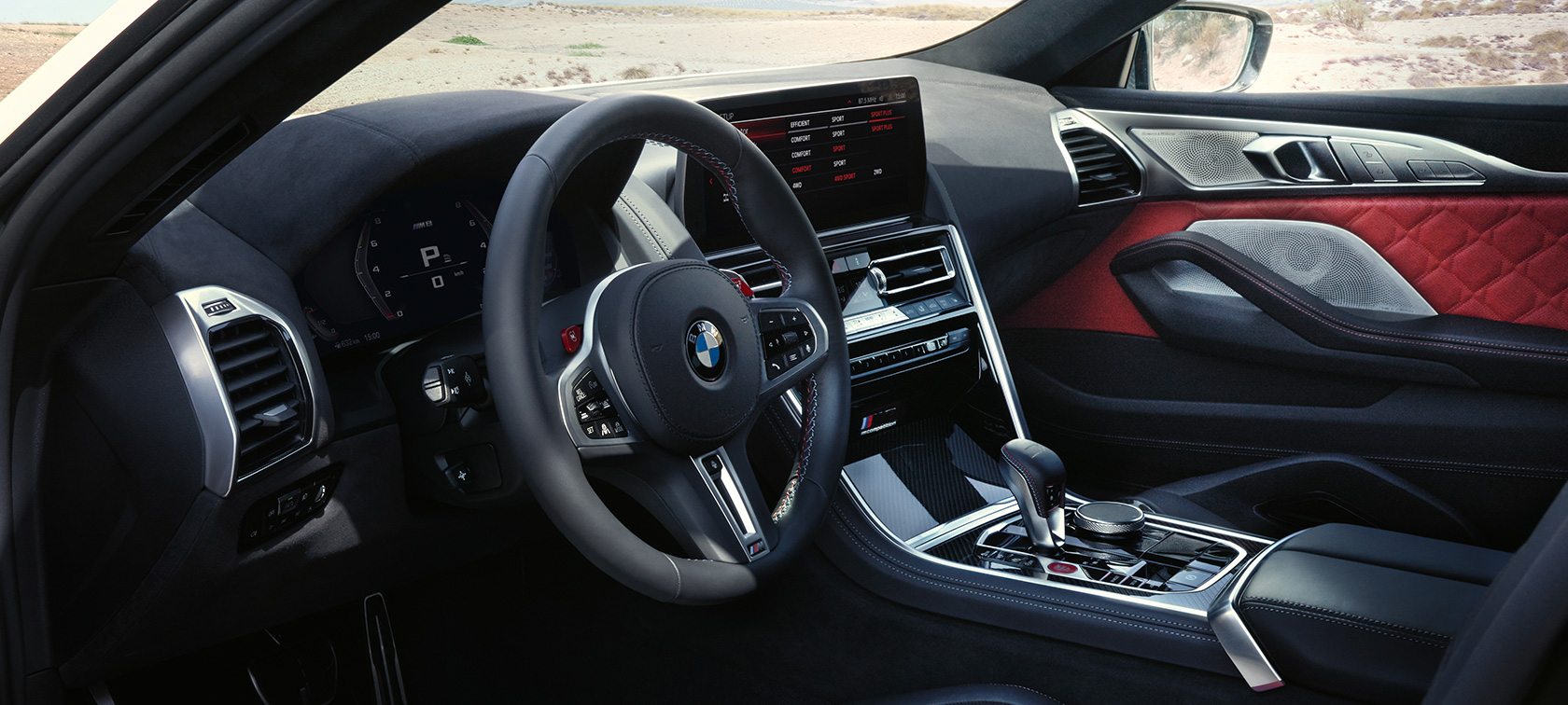 BMW M8 Competition Gran Coupé F93 LCI Facelift 2022 Kokpit Control Display BMW M8 Competition Gran Coupé F93 LCI Facelift 2022 Kokpit Control Display