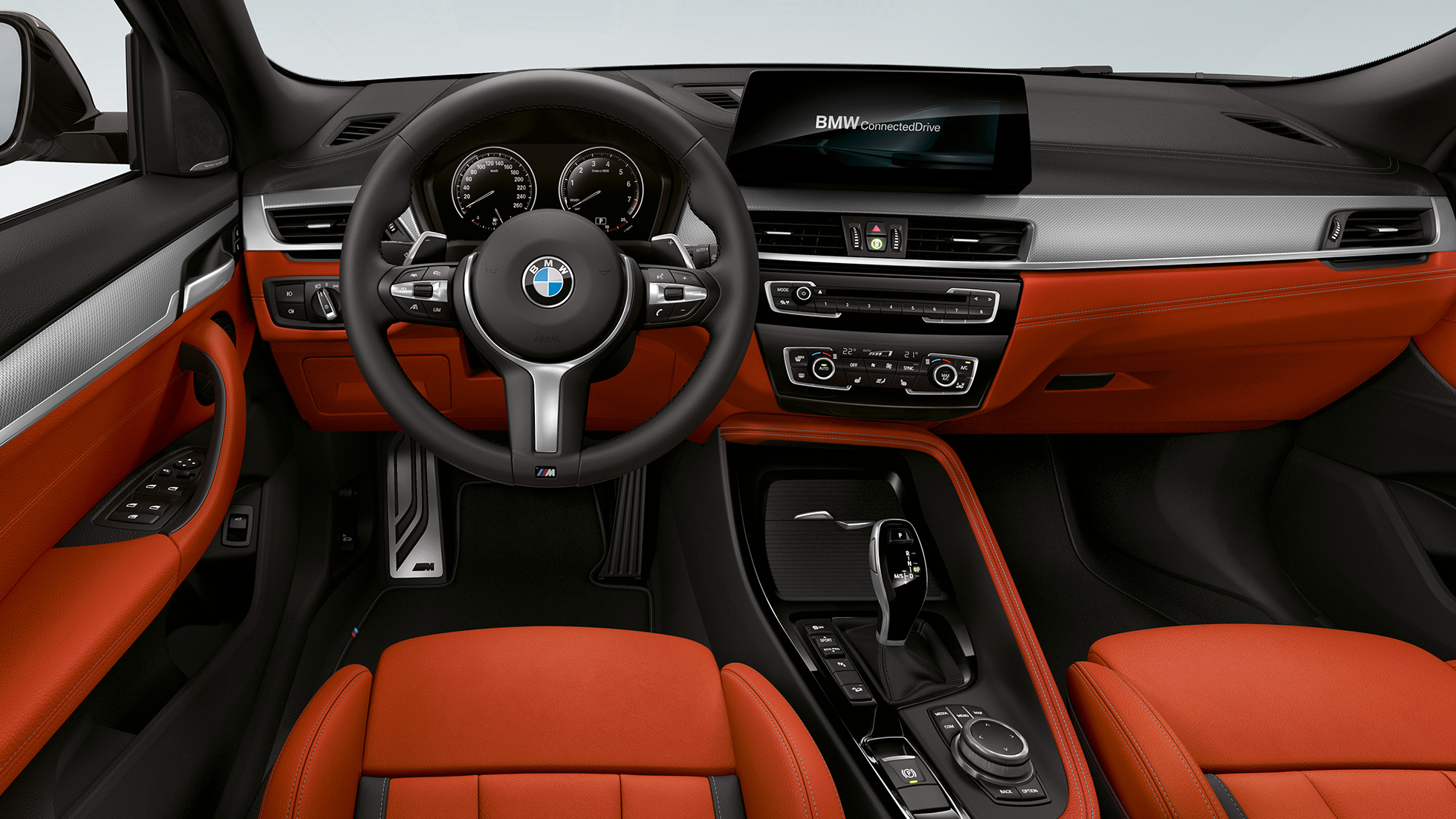 M kožni upravljač BMW-a X2 M35i Unutrašnjost s M kožnim upravljačem BMW-a X2 M35i F39