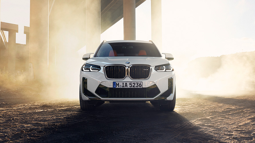 BMW X3 M F97 LCI Facelift 2021 Alpine White pogled sprijeda