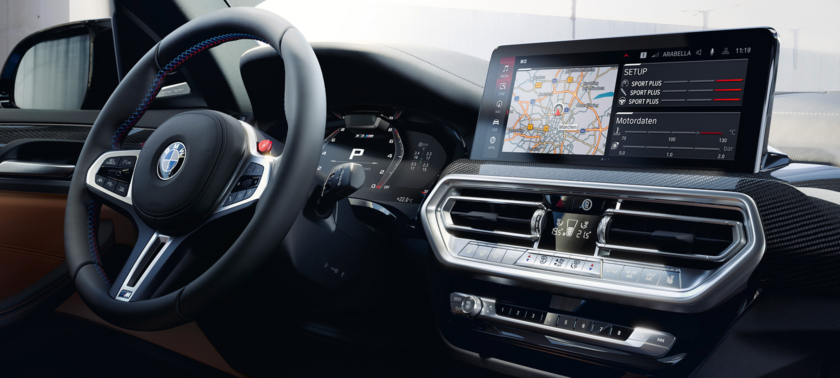 BMW X3 M Competition F97 LCI Facelift 2021 kokpit Control Display BMW X3 M Competition F97 LCI Facelift 2021 kokpit Control Display