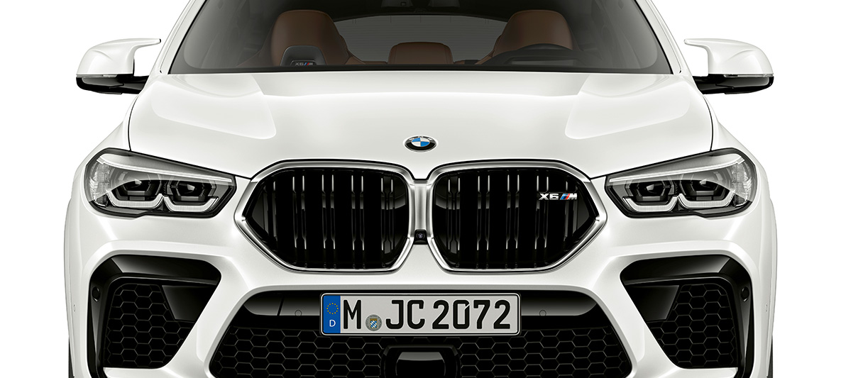 Pogled sprijeda BMW X6 M F96 M dupla bubrežna maska BMW X6 M F96 2020 SUV pogled sprijeda
