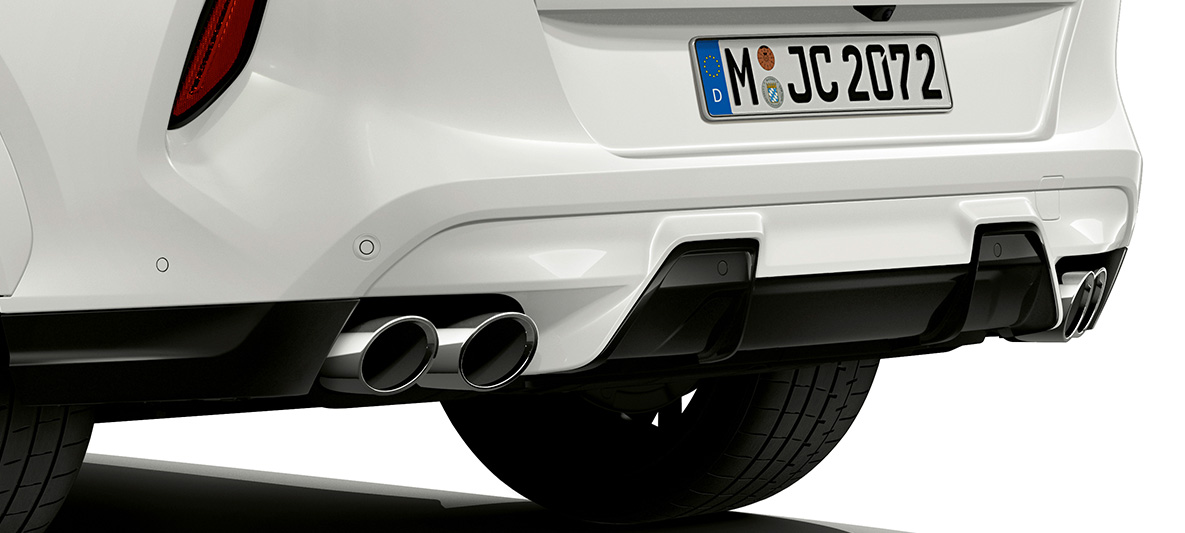 Stražnji odbojnik BMW X6 M SUV F96 Stražnji odbojnik BMW X6 M F96 2020 SUV pogled straga