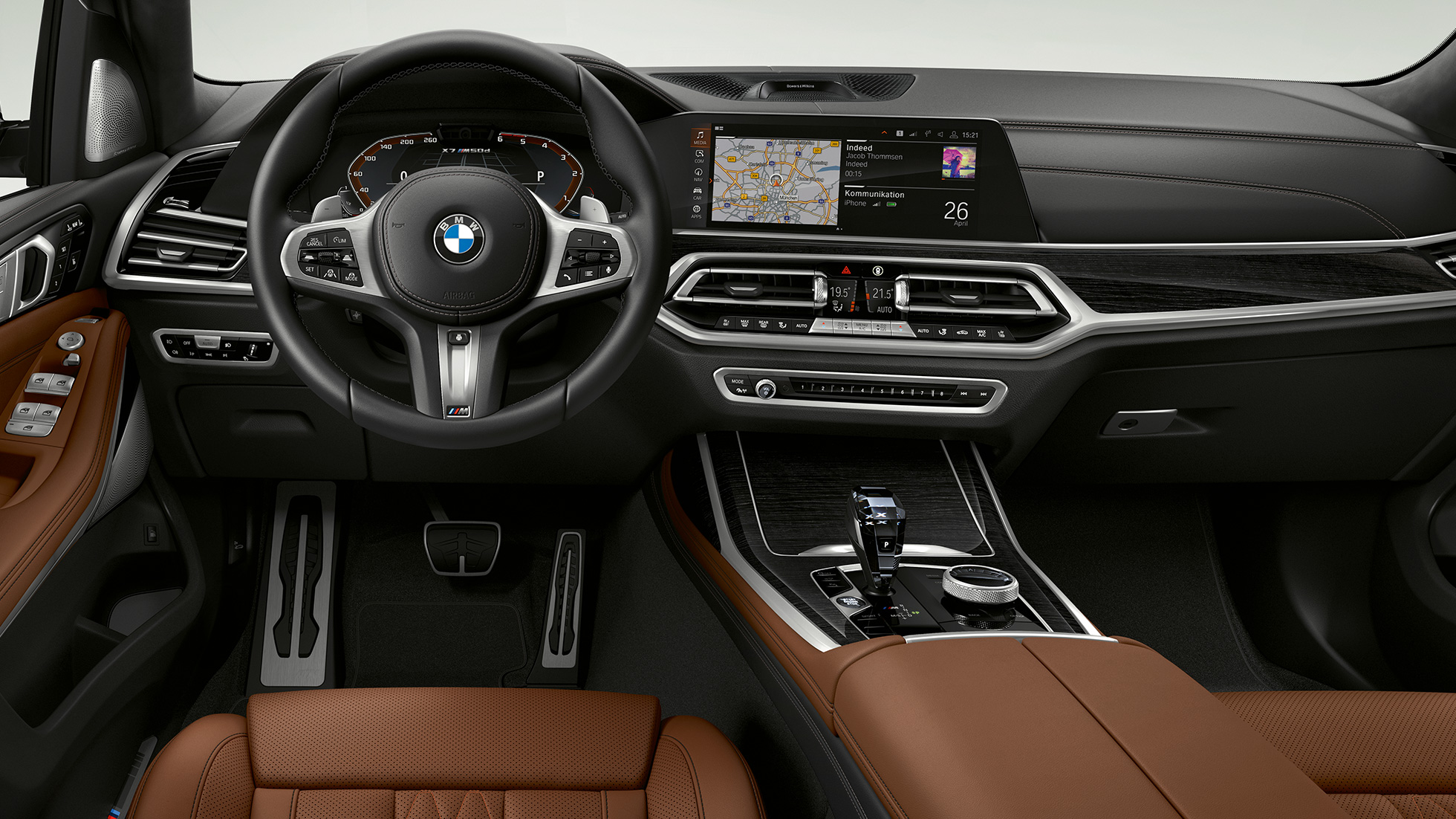 BMW X7 M50i, unutrašnjost BMW X7 M Automobili M50d i M50i, unutrašnjost, G07, 2019