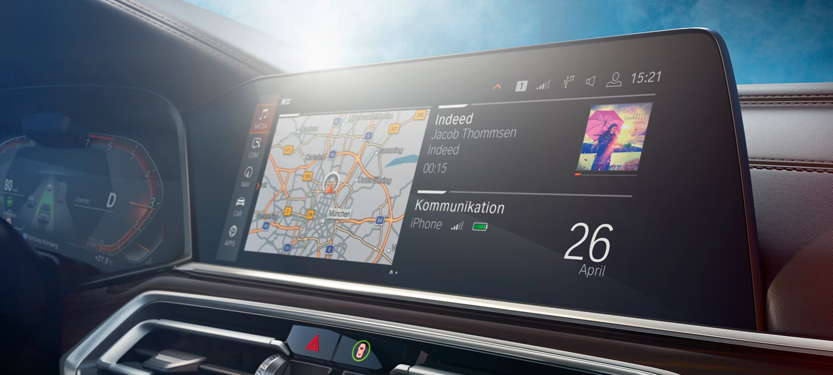 Upravljački zaslon BMW-a X5 Kokpit BMW-a X5 G05 2018 s upravljačkim zaslonom