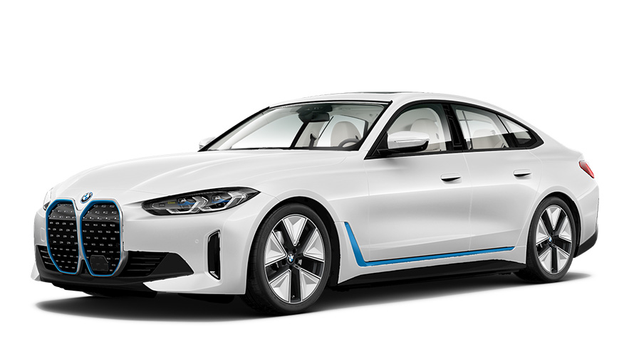 BMW i4 studijska fotografija BMW i4 studijska fotografija tročetvrtinski pogled sprijeda