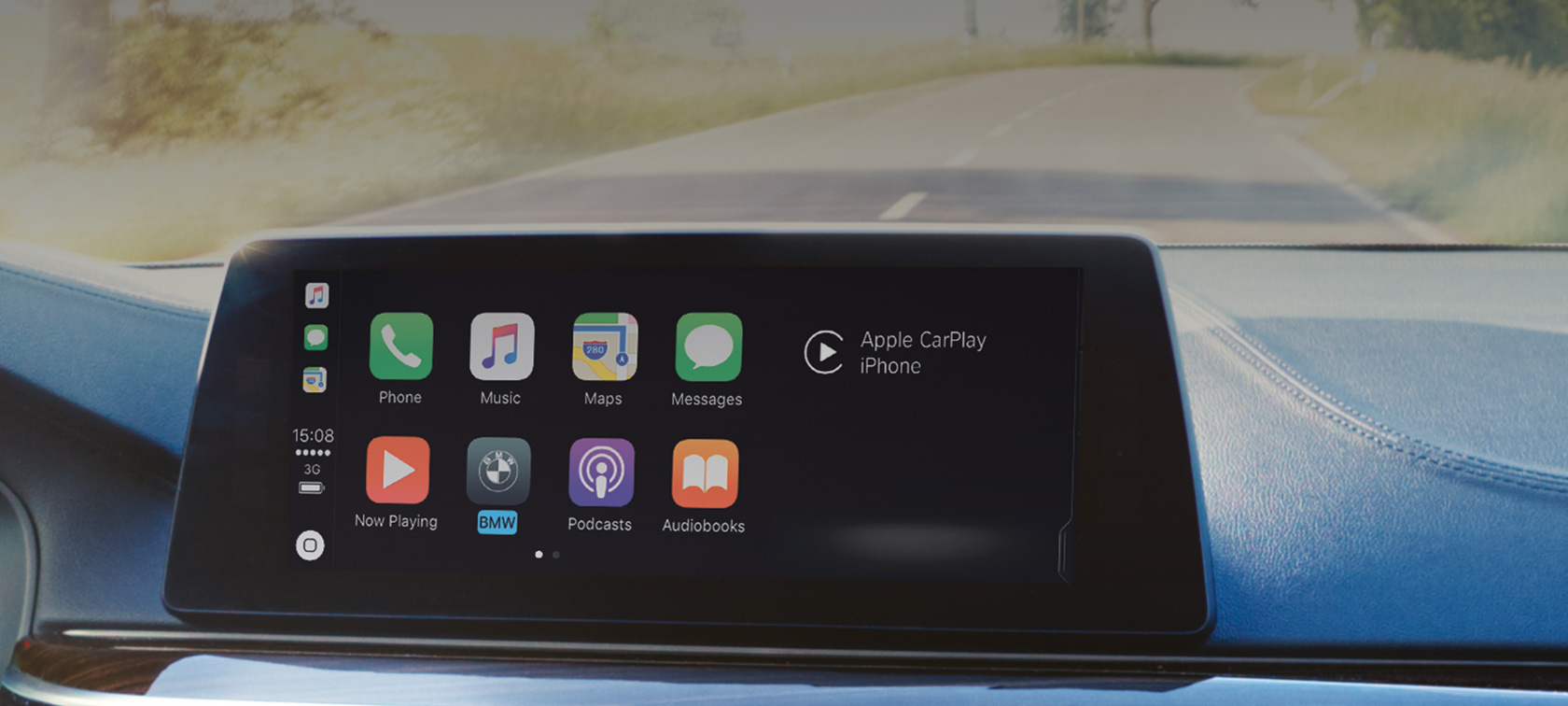 Apple CarPlay® integracija sa pametnim telefonom Apple CarPlay® integracija sa pametnim telefonom meni u kontrolnom zaslonu BMW ConnectedDrive
