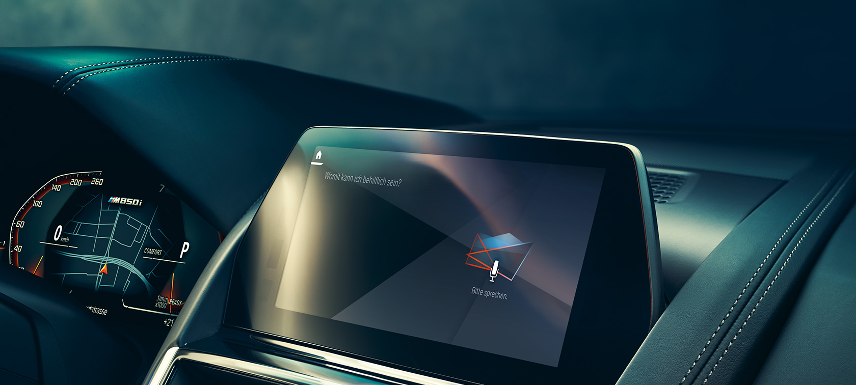 BMW Intelligent Personal Assistant BMW Intelligent Personal Assistant ekran na kontrolnom zaslonu