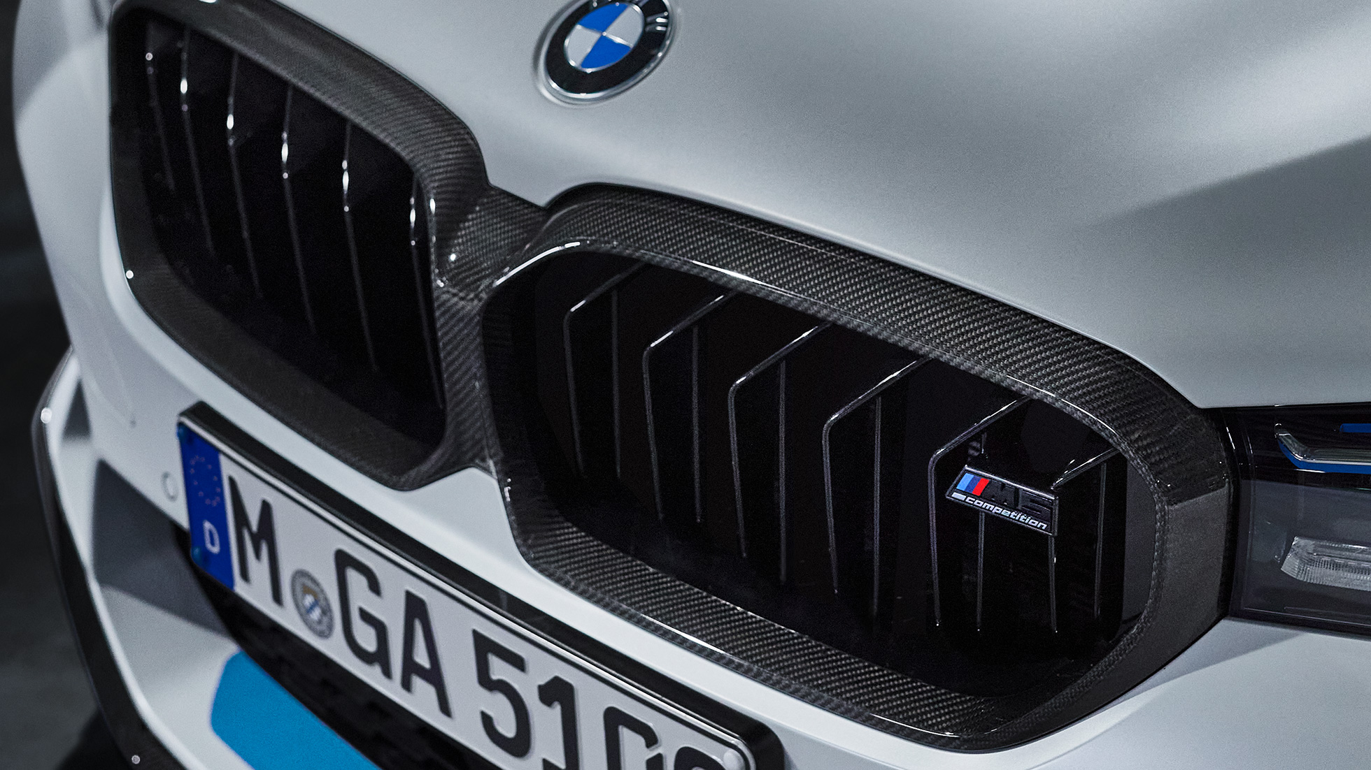 M Performance rešetka bubrega karbonska vlakna krupni plan BMW M Performance dijelovi M Performance rešetka bubrega karbonska vlakna krupni plan